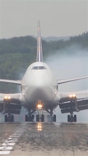 Hermoso aterrizaje del Boeing 747 de Atlas Air Cargo ✈️👌 #aterrizaje #airport #boeing747 | Airport Live Ar