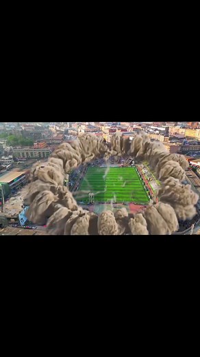 Stadium Explosion: A Stunning Aerial View