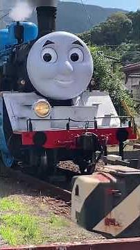 【大井川鐵道】トーマスと目が合った💦 #大井川鐵道 #きかんしゃトーマス #thomasandfriends #steamlocomotive