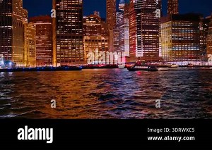 Close-up of an illuminated swimming pool at night