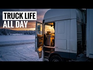POV: European Truck Driver Winter Day - Driving, Loading & Cooking