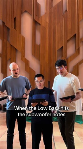 What a privilege to sing with the talented @The Gesualdo Six. While on tour, they visited Los Angeles and I absolutely had to sing some tunes with them while they were here. Adding my “subwoofer” to these guys was a blast! We’re singing the last couple measures of Shemeretov’s “Now The Powers of Heaven” #choir #acapella #oktavist #harmony