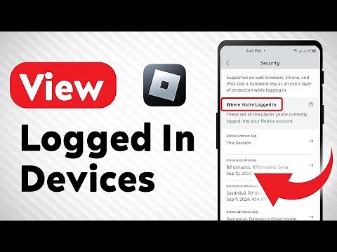 How to View Logged In Devices on Roblox (Updated)