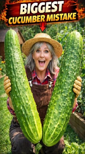 The Biggest Cucumber Growing Mistake 🥒 Grow Bigger Cucumbers With This Simple Trick