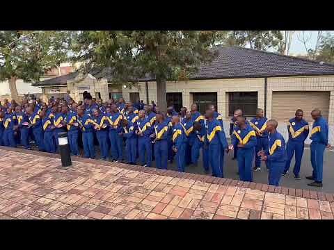 SAPS training, college lifestyle, SAPS tradition, the greatest vibe. #sing #police