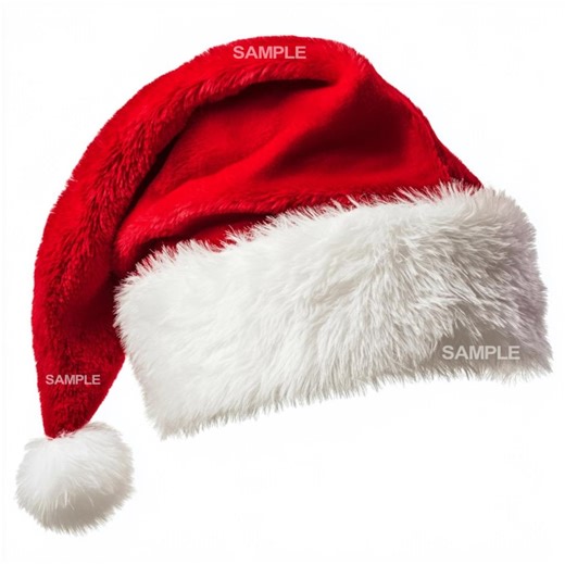 Santa Hat Clipart PNG: Christmas Holiday Graphics (digital Download) - Etsy New Zealand