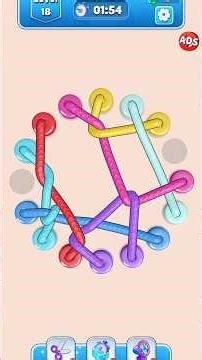 Rope Untie: Tangle Master Level 18 Solution | Tricky But Satisfying to Solve 😌