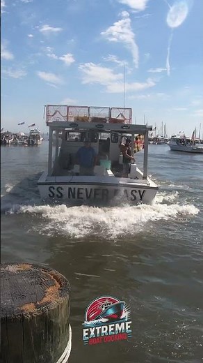 Never Easy boat docks in seconds!