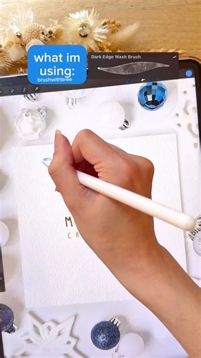 Learn how to draw a winter Christmas bauble ornament on procreate with the quick and easy procreate tutorial 🎄🎁 ❄️ then turn your illustration into a Christmas greeting card on procreate! Watch me draw a winter bauble ornament using our realistic watercolour brushes and glitter brushes for procreate which are perfect for digital artists, procreate beginners, and creatives looking for professional brushes, natural watercolor texture, and easy digital drawing for your ipad. What im using: 🎨 the