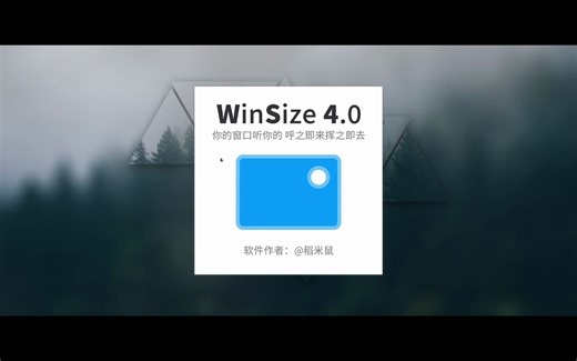 WinSize 4.0 快速调整窗口大小、位置的基础功能演示