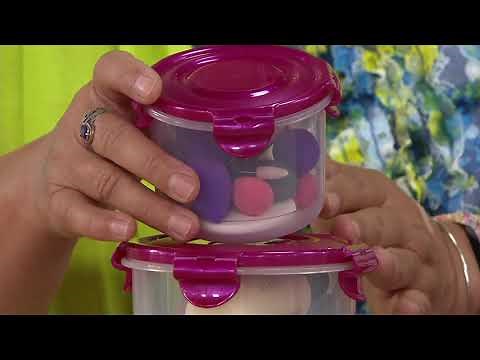 Lock & Lock 20-Piece Multishape Nestable Storage Set on QVC