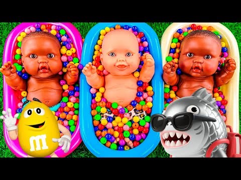 Satisfying 3-Minute Candy ASMR: Makeup Magic with M&M's Slime! 🍬✨