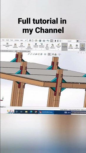 Structural design in Solidworks | Weldment tutorial in solidworks |Solidworks tutorial for beginners