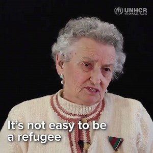 It's not easy to be a refugee. Olga Murphy knows. Because she lived it. | UNHCR, the UN Refugee Agency