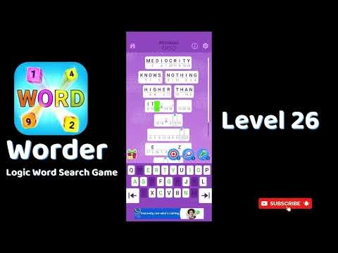 Worder Logic Word Search Level 26 Walkthrough 🧩 | Go Answer 🎮