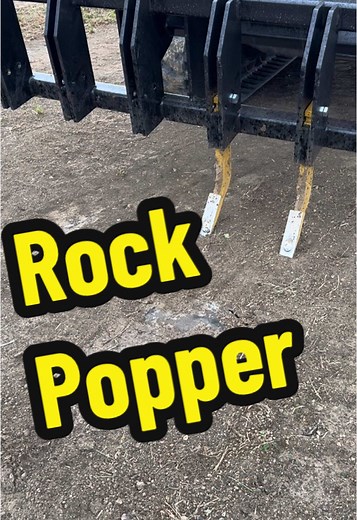 Popping out boulders with the scarifier. Forward or backward it’s great for digging out rocks. #skidsteerattachments #scarifier #cultivator #landscaping #landclearing #rock #rockpicker #farming