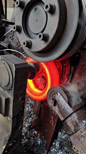 Inside the global forge hub factory Industrial Ring Rolling Machine #forging #process #forge
