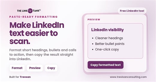I built a simple free LinkedIn text formatter