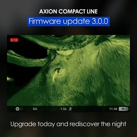 The new Firmware update 3.0.0 for the Axion Compact thermal imaging monocular brings unprecedented comfort to the field: a green palette. Among the other color palettes, green stands out for its gentler effect on the vision, minimizing eye fatigue during prolonged use. The palette resembles the traditional analog night vision for a reason: the green monochrome doesn’t dazzle and helps your eyes to adapt more easily to the surrounding darkness after viewing. Read more: pulsarvision.com/journal/ax