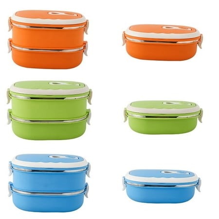 Lindbes Thermal Lunch Box  Stackable Metal Stainless Steel Hot Food Bento Boxes for Adults  Lunch Container - Walmart.ca