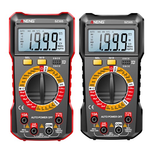 【Fast delivery】 Intelligent Multimeter Large Screen Voltage Detector 1999 Counts Voltage Resistance Meter Auto-Ranging Multifunctional for Diode/hFE Transistor Check | Lazada PH