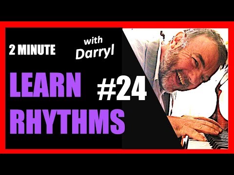 Two minute piano lesson - learning rhythms #24