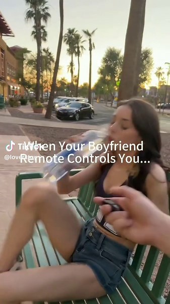 When Your Boyfriend Remote Controls You... #remotecontrol #dateidea #picnicdate #girlfriendprank #christmasgift