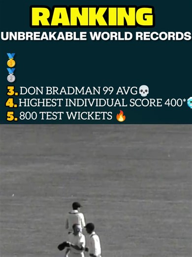 Top 5 Unbreakable Records in Cricket History