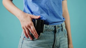 Pager Beeper Device Close Up on a Desk Retro Phone 90s Instant Communication and Connection Sms