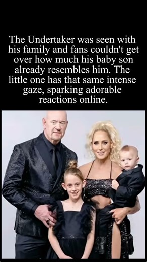 The Undertaker's baby son already has his iconic look and fans are melting #Undertaker #WWE