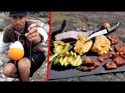 NEW RIG Catch and Cook!! Bacon Stuffed - Cheese Filled - Battered and Butterflied Fried Fish!!!