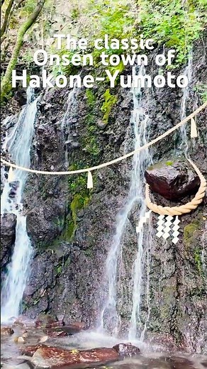 From Busy Souvenirs to a Secret Waterfall! Hakone-Yumoto Onsen Walk! Full Video in Bio 🇯🇵