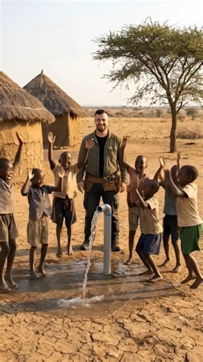 I Built a Water Well in Africa for Kids (From Dry Ground to Water) 💧