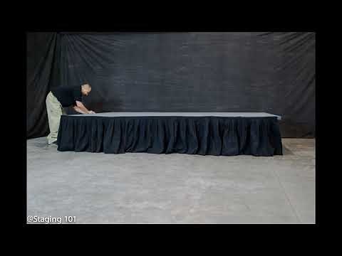 Staging 101 Portable Stage Skirts How to Assemble Video - StageDrop