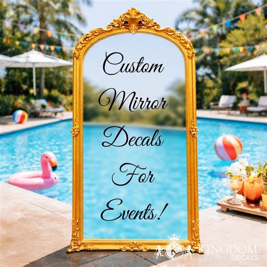 Custom Vinyl Decal | Personalized Vinyl Lettering for Wedding, Birthday, Event Sign, Text - Etsy