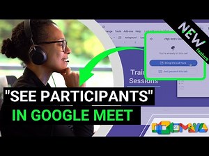 Present in Google Meet And See Participants - New Feature!