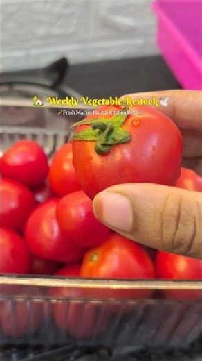 🥕 Vegetable Restock Vlog | Fresh Veggies Shopping & Kitchen Refill 🛒✨