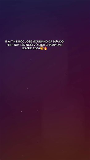 Năm 2004, huấn luyện viên José Mourinho tạo ra kỳ tích vĩ đại khi đưa câu lạc bộ FC Porto vô địch UEFA Champions League sau chiến thắng 3-0 trước AS Monaco tại Đức, đánh dấu bước ngoặt lớn đưa tên tuổi ông vươn lên tầm thế giới. Vượt qua các đối thủ mạnh như Manchester United, Lyon và Deportivo La Coruña ở các vòng knock-out.Thắng áp đảo AS Monaco 3-0 trong trận chung kết diễn ra vào ngày 26/5/2004 tại Gelsenkirchen, Đức.Biểu tượng chiến thuật phòng ngự phản công thực dụng và kỷ luật thép được t