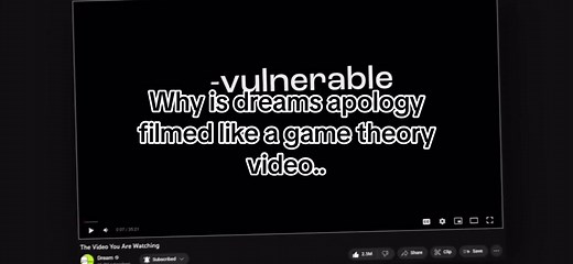 Dream's Apology: Game Theory Style?