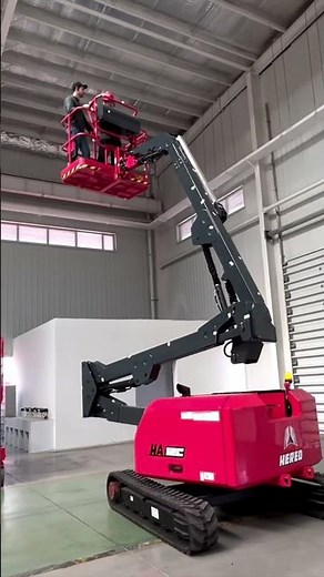 14M Articulating Boom Lift Action | Customer Test Drive & Performance Demo | Crawler Lift Showcase