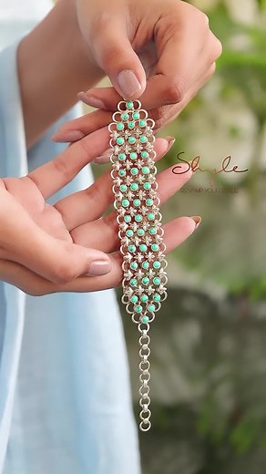 24K views · 103 reactions | “Tattva” The Turquoise Timeless Bracelet 懶 Pure silver , Well stamped with 92.5 , For orders , DM us or reach us at 8384069624 or visit our webshop (www.shyle.in) #silverjewelry #indianjewellery #jaipurjewellery #reelsindia #bracelets #silverbracelet #statementjewelry #shylebyastha #revampyourstylewithshyle | Shyle | Facebook