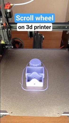 Scroll wheel on 3d printer #3d #3dprinting