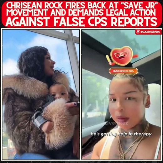 CHRISEAN ROCK VOWS TO TRACK DOWN & PRESS CHARGES ON PEOPLE MAKING FALSE CPS REPORTS ABOUT JR!