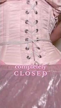 corset closure 26” corset 🎀 #corset #tightlacing #waisttraining #corsethugs