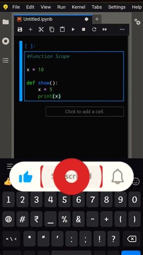 Python Scope | Learn Python #shorts