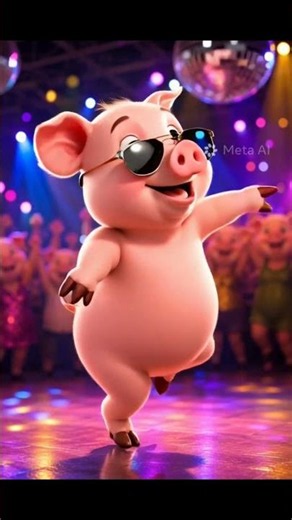 🐷 Cute Pig Dance 🕺 | Funniest Animal Dance Ever 😂 #shorts
