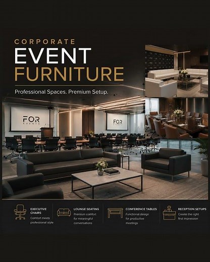 Corporate Event Furniture Rental | Conference & Exhibition Furniture | FOR Events