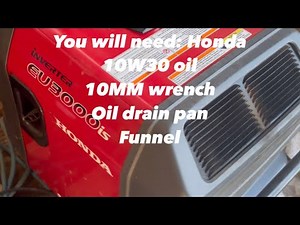 "Step-by-Step Guide: Oil Change for Honda 3000 Generator | Easy Maintenance Tutorial"