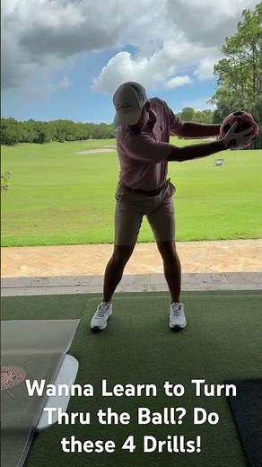 Wanna Learn to Turn Thru The Ball? Do These 4 Drills! #golflessons #golftips #golfer #dewsweepertv