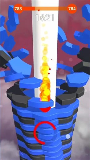 Stack Ball ⚽️ Level - 783 #stackball #gaming #shorts